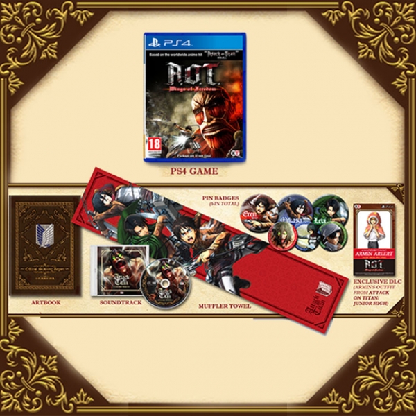 Attack On Titan (A.O.T) Wings Of Freedom Treasure Box PS4 Game (Mikasa Festival Costume DLC) Attack On Titan (A.O.T) Wings Of Freedom Treasure Box PS4 Game (Mikasa Festival Costume DLC)